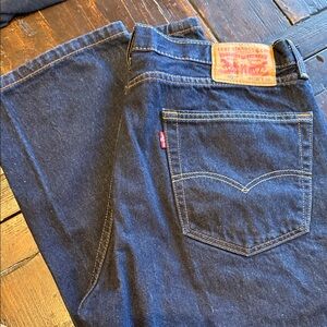Levi's Dark Indigo Straight Jeans 36 x 36